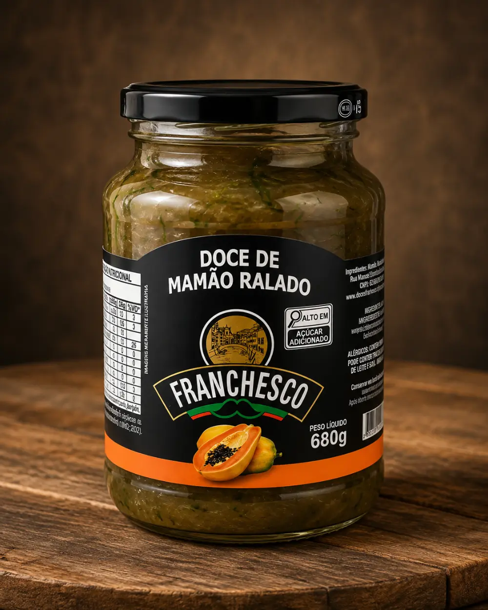Doce de Mamão Ralado Francesco no Rancho do Norte em Campinas