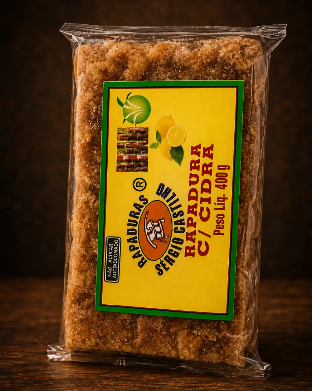 Rapadura com Cidra Rapaduras Sérgio Castilho disponível no Rancho do Norte