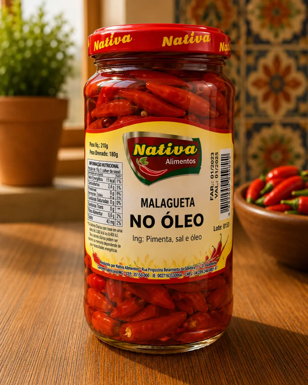 Malagueta no Óleo Nativa disponível no Rancho do Norte