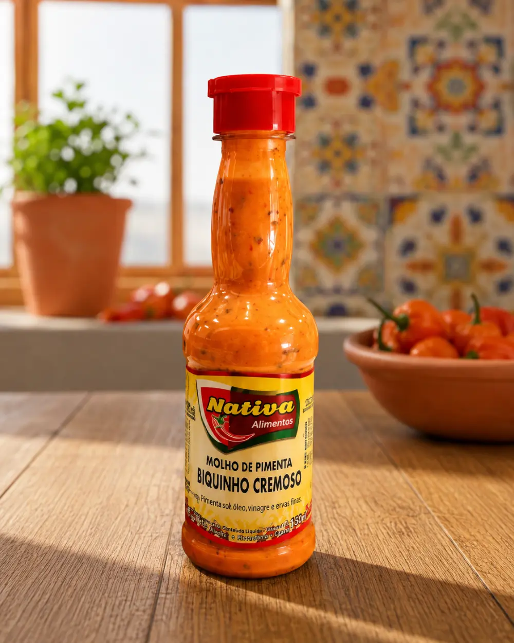 Molho de Pimenta Biquinho Cremoso Nativa disponível no Rancho do Norte