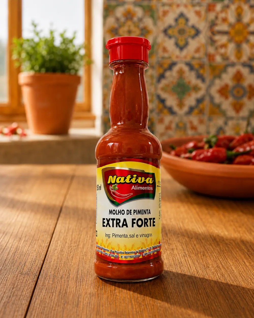 Molho de Pimenta Extra Forte Nativa disponível no Rancho do Norte